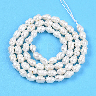 Natural Cultured Freshwater Pearl Beads Strands PEAR-N012-04L-01-1