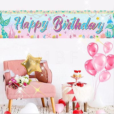 Polyester Hanging Banners Children Birthday AJEW-WH0190-025-1