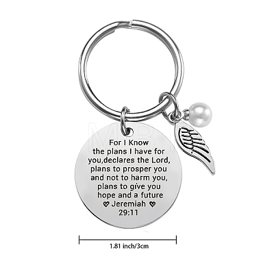 Stainless Steel Keychain KEYC-WH0022-019-1