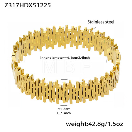 316L Surgical Stainless Steel Hinged Bangles for Women WG72D80-02-1