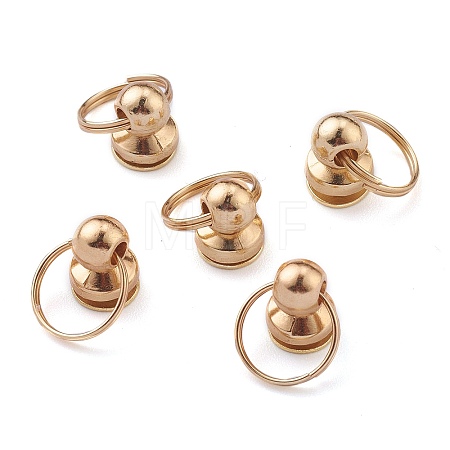 Alloy Pull Ring Rivets Screw Back Studs PALLOY-Z002-01LG-1