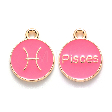 Alloy Enamel Pendants X-ENAM-S124-01A-03H-1