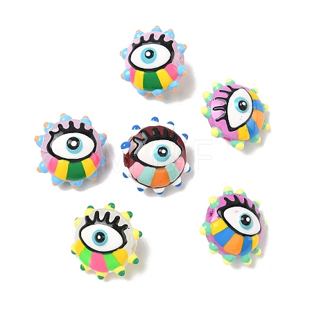 Baking Paint Glass Beads LAMP-D004-04-1