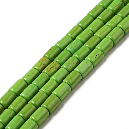 Synthetic Turquoise Beads Strands X-TURQ-G120-4x6mm-08-1