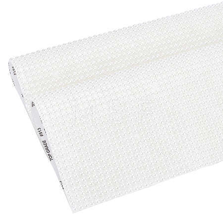 2 Sheets 1 Color Iron On ABS Plastic Imitation Pearl Glue Sheets DIY-PH0003-32-1
