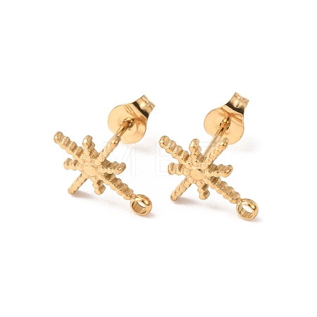 304 Stainless Steel Stud Earrings STAS-K291-13C-G-1