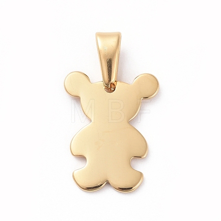 304 Stainless Steel Pendants STAS-I127-023G-1