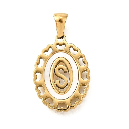 Golden 304 Stainless Steel Pendants STAS-K300-02G-S-1