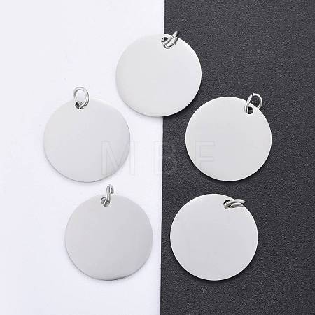 Tarnish Resistant 201 Stainless Steel Pendants STAS-S105-T637-1-20-1