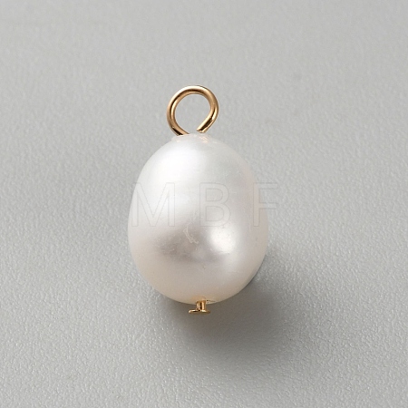 Natural Baroque Keshi Pearl Charms KK-CJC0025-001G-02-1