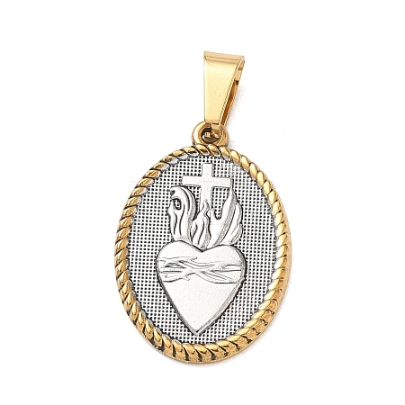 Religion 304 Stainless Steel Pendants STAS-H264-13B-ASG-1