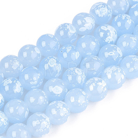 Baking Paint Glass Beads X1-DGLA-N015-10mm-06-1