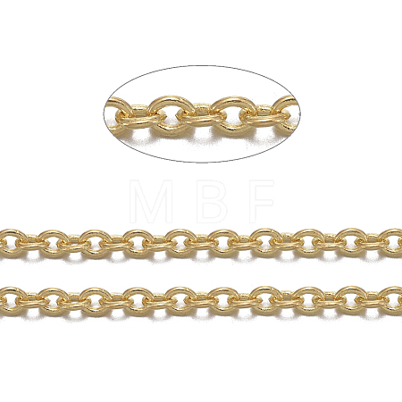 Brass Cable Chains X-CHC-034Y-G-NF-1
