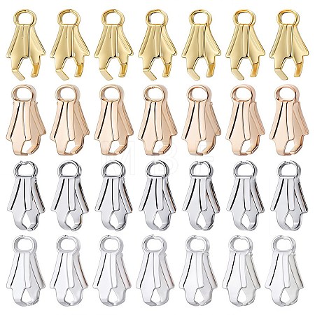 200Pcs 4 Colors Alloy Ice Pick Pinch Bails FIND-SC0006-12-1