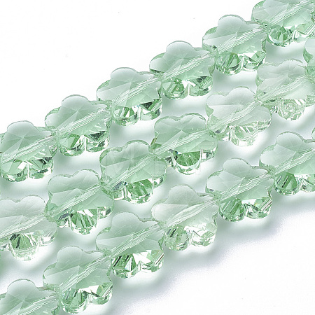 Transparent Glass Beads GLAA-Q066-14mm-C10-1