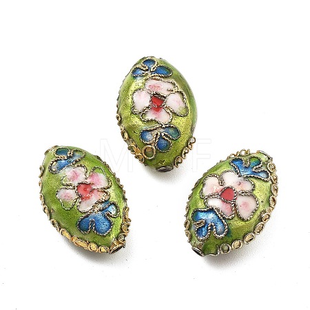 Handmade Cloisonne Beads CLB-Q002-09C-1