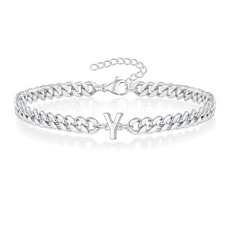 Letter 304 Stainless Steel Link Bracelets FS-WG7830E-49-1