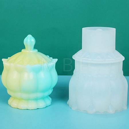 Storage Box Glass Jar Mold Silicone Molds DIY-P019-10-1