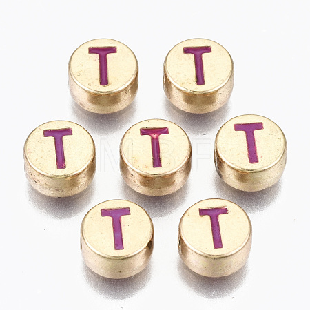 Alloy Enamel Beads X-ENAM-S122-029T-RS-1