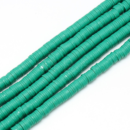 Handmade Polymer Clay Bead Strands X-CLAY-T002-4mm-08-1