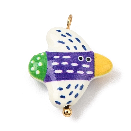 Baking Paint Alloy Pendants LS-AL-CBA0BFE-01B-1