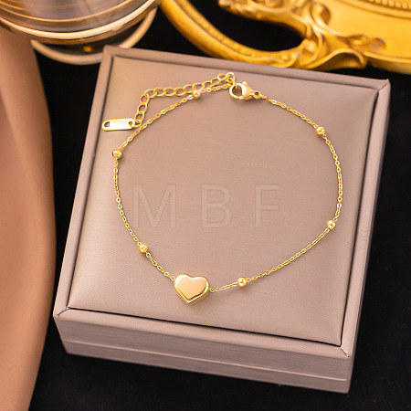 Stainless Steel Alloy Charm Anklets WG33B59-18-1