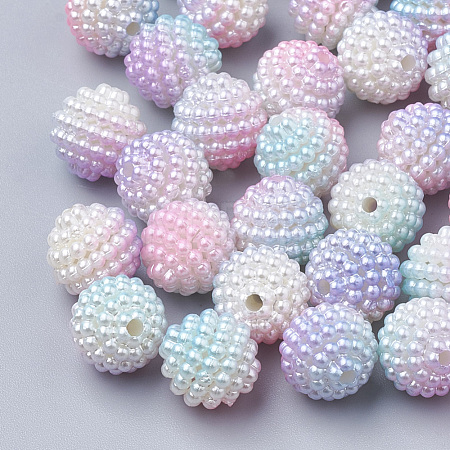 Imitation Pearl Acrylic Beads OACR-T004-10mm-11-1