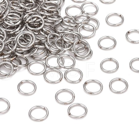 304 Stainless Steel Soldered Closed Jump Rings X-STAS-E482-15B-1