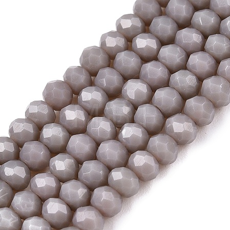 Opaque Solid Color Imitation Jade Glass Beads Strands EGLA-A044-P3mm-D10-1