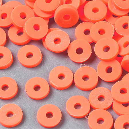 Handmade Polymer Clay Beads CLAY-R067-6.0mm-B12-1