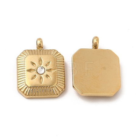 Ion Plating(IP) 304 Stainless Steel Charms STAS-C070-24G-1