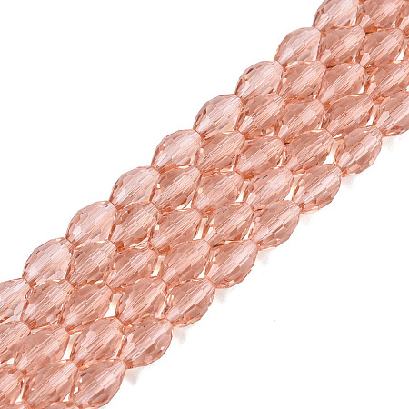 Transparent Glass Beads Strands GLAA-N071-01A-A04-1