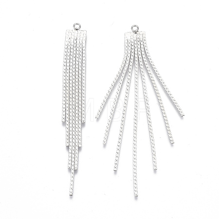 Brass Chain Tassel Big Pendants KK-N231-110P-NF-1