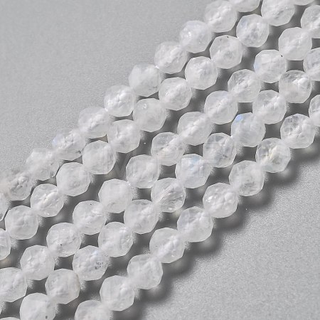Natural Rainbow Moonstone Beads Strands G-H266-13-1
