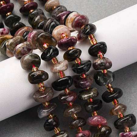 Natural Tourmaline Beads Strands G-RM250109-A4-1