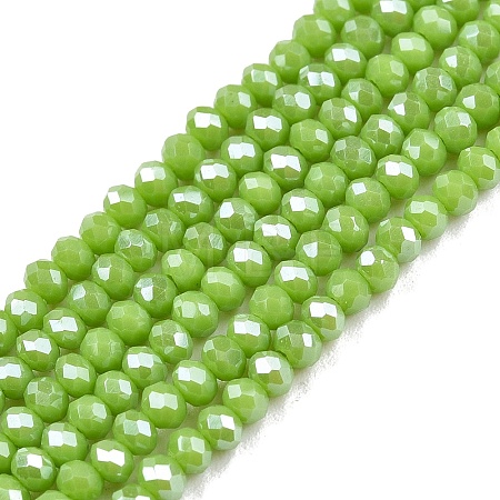 Electroplate Glass Beads Strands LS-EGLA-A044-P1mm-A30-1