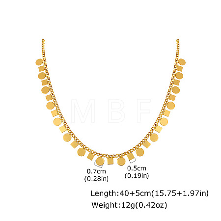 304 Stainless Steel Mini Multiple Charm Necklaces for Women WGEADAB-04-1