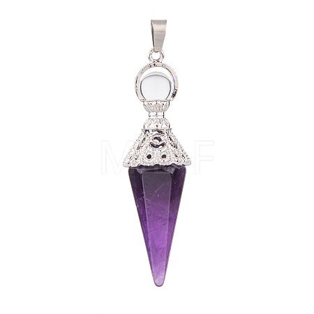 Natural Amethyst Pendants PW-WG6405D-04-1