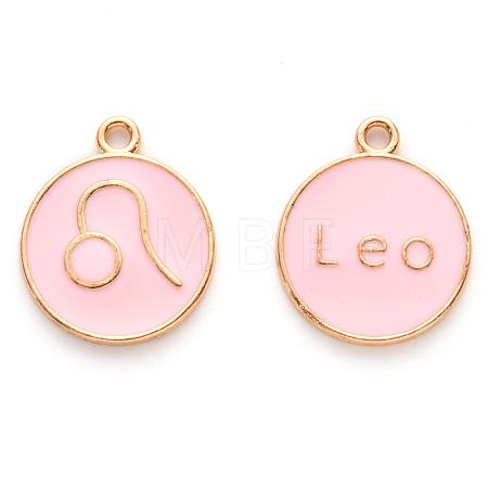 Alloy Enamel Pendants X-ENAM-S124-01A-09G-1