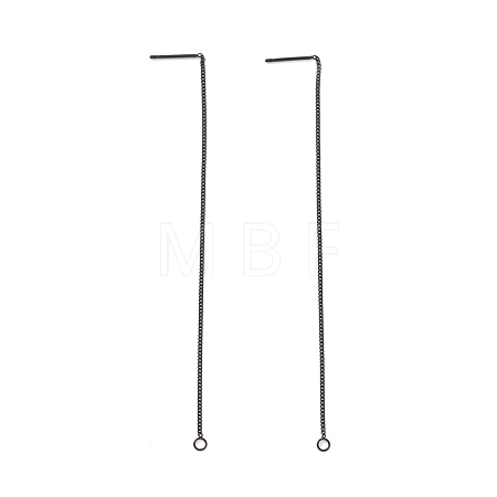 304 Stainless Steel Stud Earring Finding STAS-E161-07EB-1