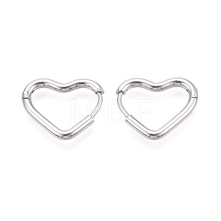 304 Stainless Steel Hoop Earrings STAS-T074-28P-1