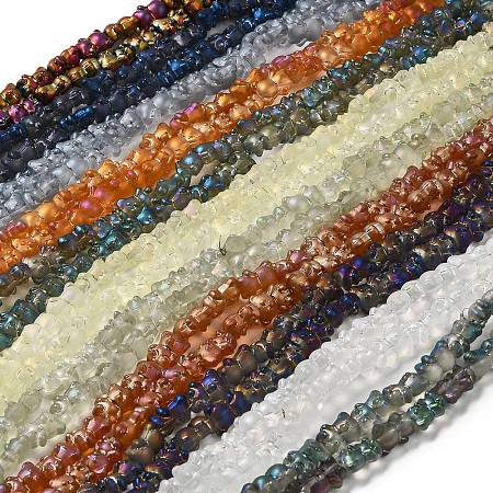 Electroplate Glass Beads Strands EGLA-Q127-A02-01-1