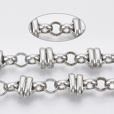 Tarnish Resistant 304 Stainless Steel Link Chains STAS-R100-37-1