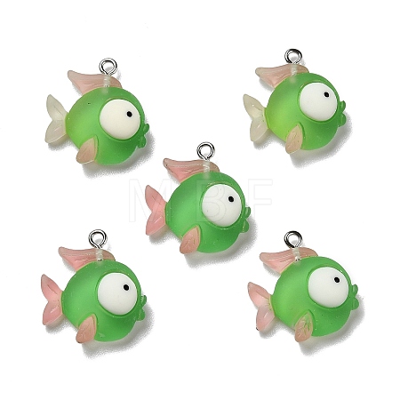 Opaque Resin Pendants X-RESI-D055-095P-1