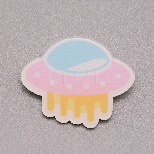Spacecraft Plastic Brooch for Backpack Clothes JEWB-TAC0007-04-1