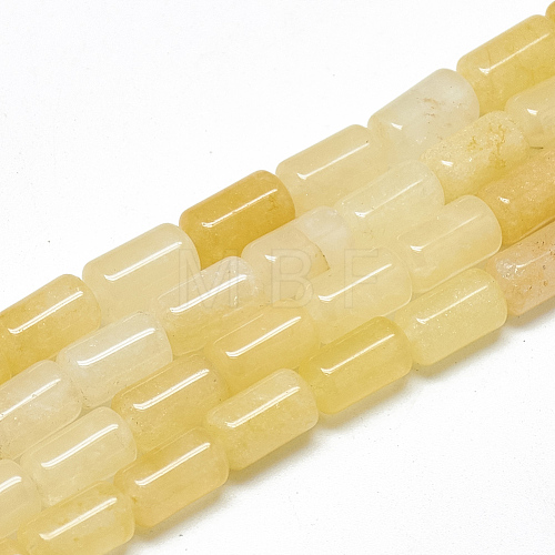 Natural Topaz Jade Bead Strands G-T078-02-1