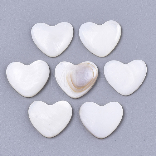 Natural Freshwater Shell Cabochons SHEL-S276-82B-1