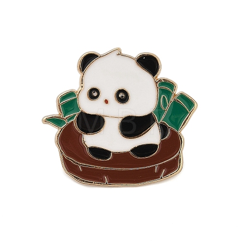 Panda Theme Enamel Pins JEWB-J006-02F-KCG-1