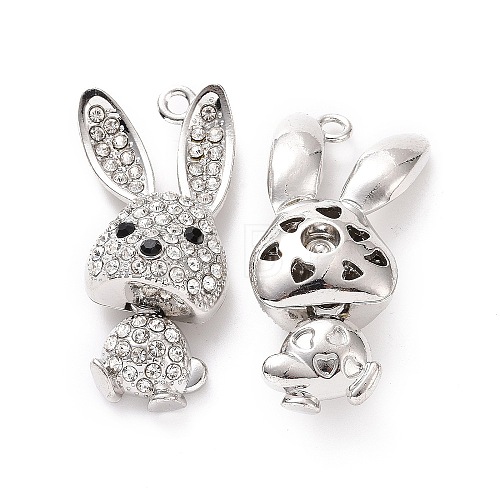 Alloy Pendant with Crystal Rhinestone FIND-H041-11P-1