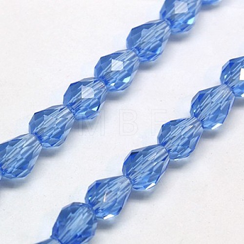 Glass Beads Strands EGLA-E010-8x12mm-02-1